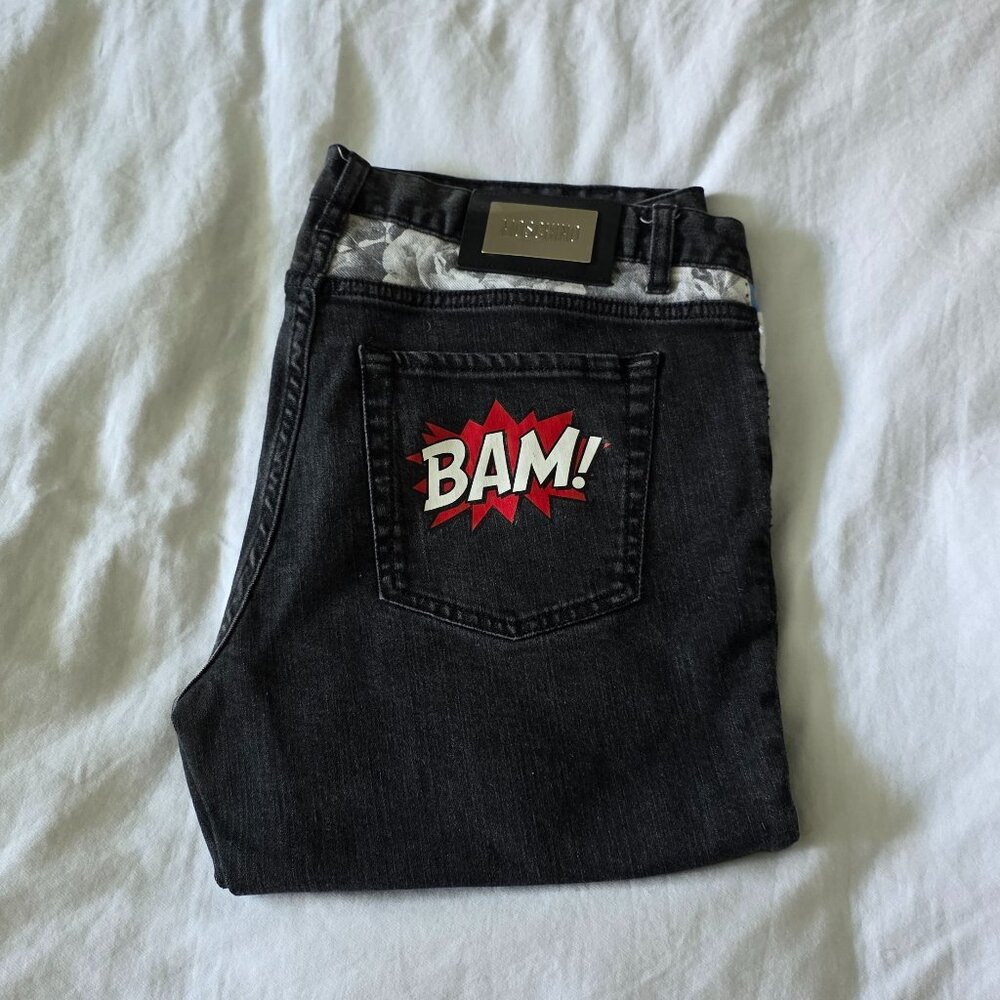 MOSCHINO Black Skinny Jeans size 32